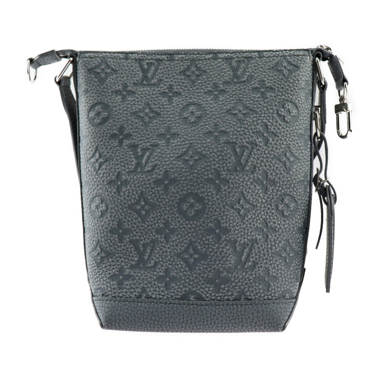 美品 LOUIS VUITTON ルイ ヴィトン クライミング ホーボー クルーザー PM ショルダーバッグ M20875 トリヨンレザー GRIS GRANITE グレー系 シルバー金具 クロスボディ モノグラム ビトン