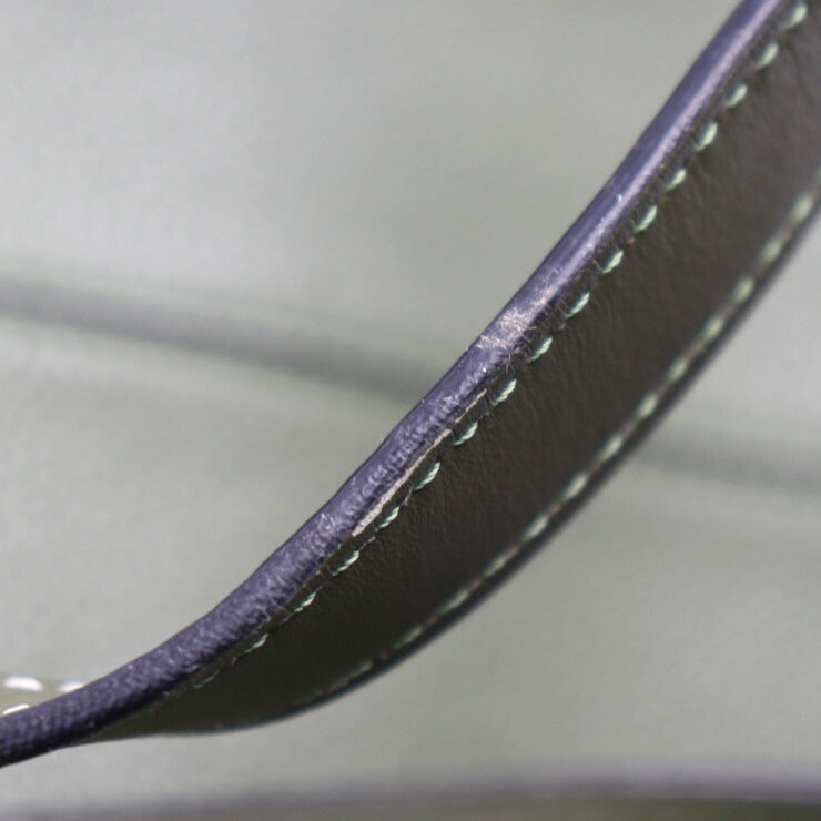 美品 LOEWE ロエベ クッショントート スモール トートバッグ 309 12AA93 カーフレザー オリーブグリーン系 ショルダーバッグ