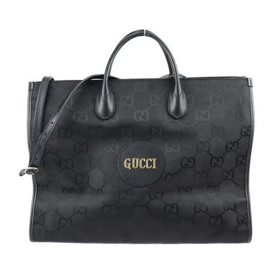 美品 GUCCI グッチ Off The Grid オフザグリッド GGナイロン トートバッグ 630353 ナイロン レザー ブラック 2WAY ショルダーバッグ