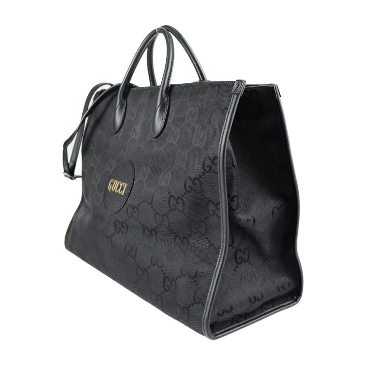 美品 GUCCI グッチ Off The Grid オフザグリッド GGナイロン トートバッグ 630353 ナイロン レザー ブラック 2WAY ショルダーバッグ
