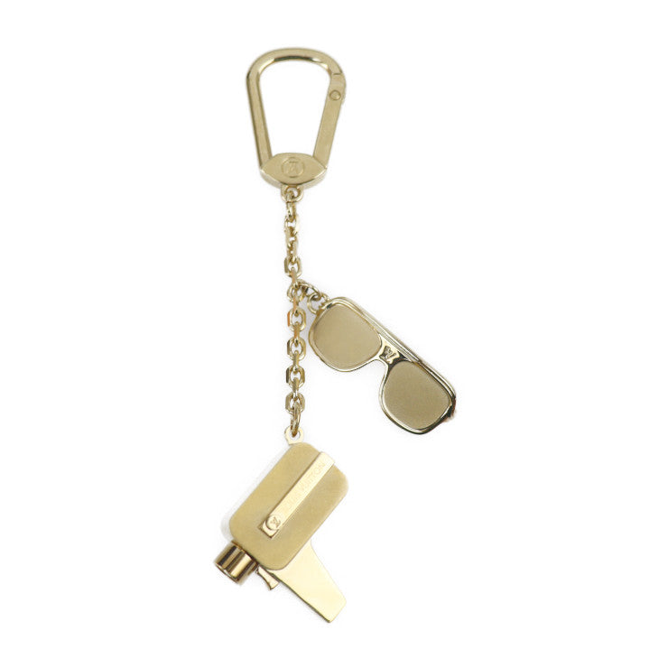 美品 LOUIS VUITTON ルイ ヴィトン ポルトクレ カンヌ その他小物 M65383 メタル ラインストーン ゴールド カメラ サングラス バッグチャーム ビトン キーホルダー