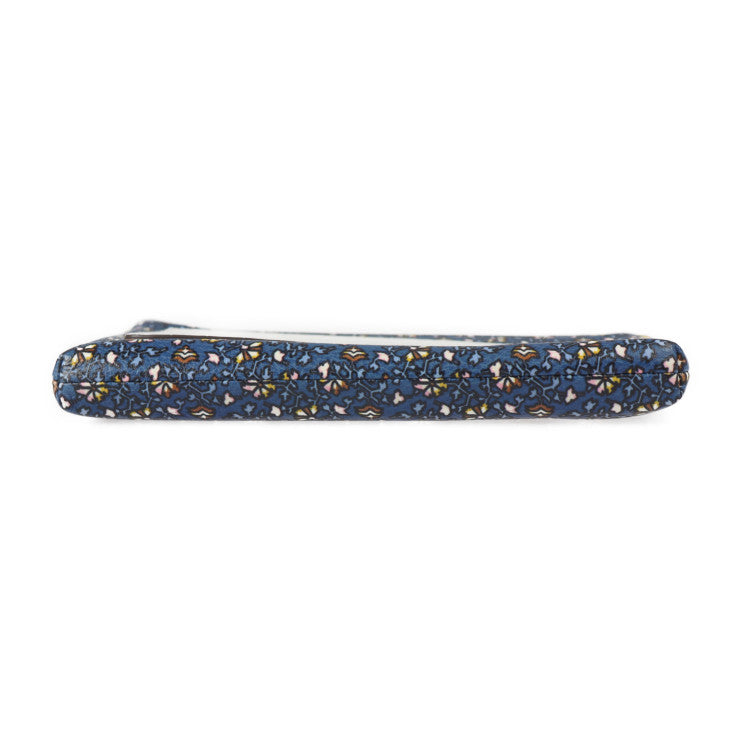 超美品 Tory Burch トリーバーチ カラーブロック タッセル クロスボディ ショルダーバッグ - レザー BLUE WILD PANSY ブルー系マルチカラー ゴールド金具 2WAY クラッチバッグ ポーチ 花柄 フラワープリント クロコ型押し
