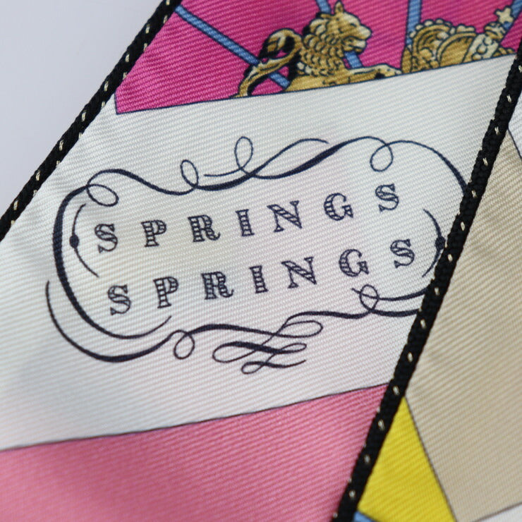 新品未使用展示品 HERMES エルメス ツイリー SPRINGS SPRINGS BAGUE スプリング スプリング スカーフ - シルク マルチカラー