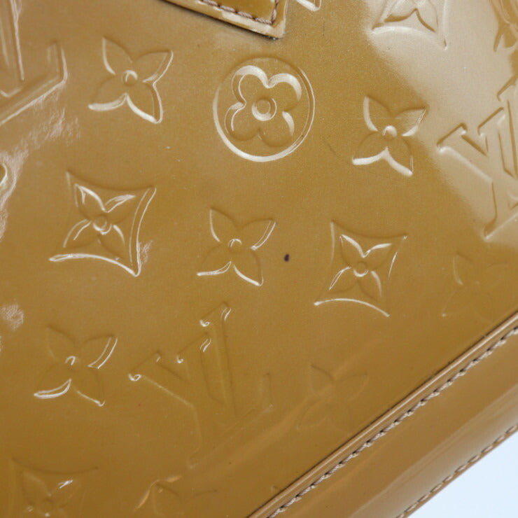 LOUIS VUITTON ルイ ヴィトン アルマBB モノグラムヴェルニ ハンドバッグ M91585 コーティングキャンバス レザー ローズヴェルール ベージュ系 ゴールド金具 2WAY ショルダーバッグ ビトン