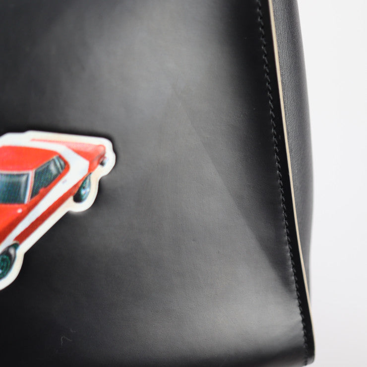 LOUIS VUITTON ルイ ヴィトン シティ スティーマー MM ワールドツアー コレクション ハンドバッグ M43080 レザー ブラック マルチカラー シルバー金具 2WAY ショルダーバッグ ビトン