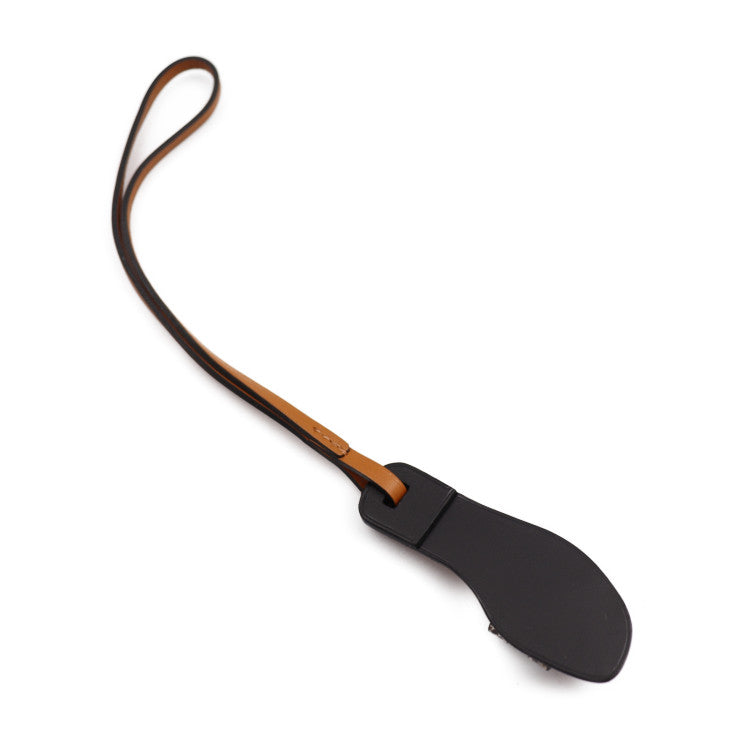 新品未使用展示品 HERMES エルメス ORAN NANO オラン ナノ その他小物 080149CA リザード ヴォーバトラー バッシュハンター オンブレ ナチュラルサブレ ブラック サンダルモチーフ バッグチャーム