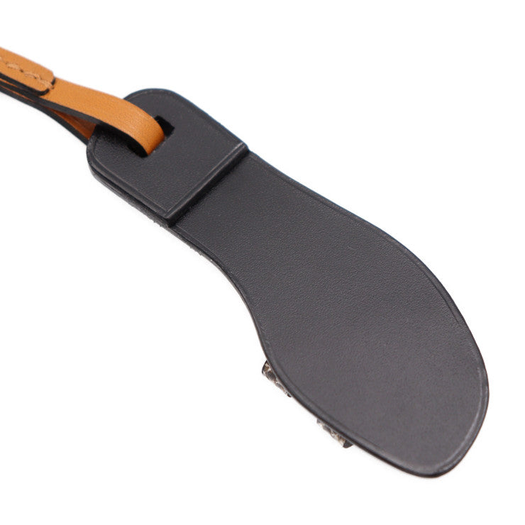 新品未使用展示品 HERMES エルメス ORAN NANO オラン ナノ その他小物 080149CA リザード ヴォーバトラー バッシュハンター オンブレ ナチュラルサブレ ブラック サンダルモチーフ バッグチャーム