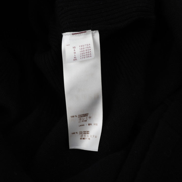 美品 LOUIS VUITTON ルイ ヴィトン アパレル ワンピース RW152A F8KD15OJW 表記サイズ L カシミヤ 100％ ブラック ニット 半袖 メタル飾り付き