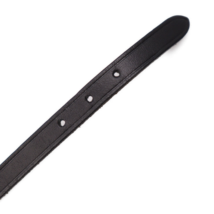 美品 HERMES エルメス アピ1 ロング ブレスレット レザー ブラック シルバー金具 3重