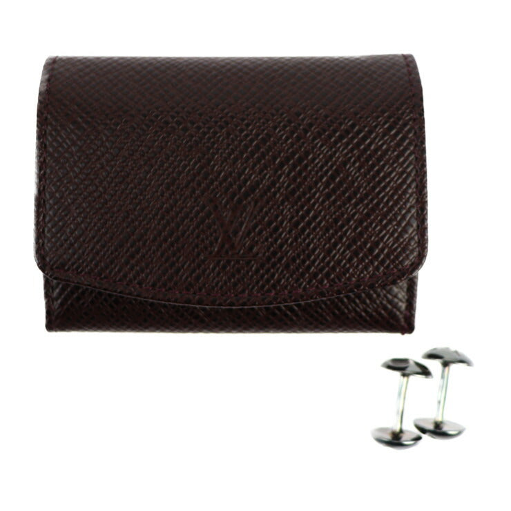 LOUIS VUITTON ルイ ヴィトン ブトン ドゥ マンシェット モチーフ カフス M30976 シルバー925 シルバー カフリンクス タイガケース付き ビトン