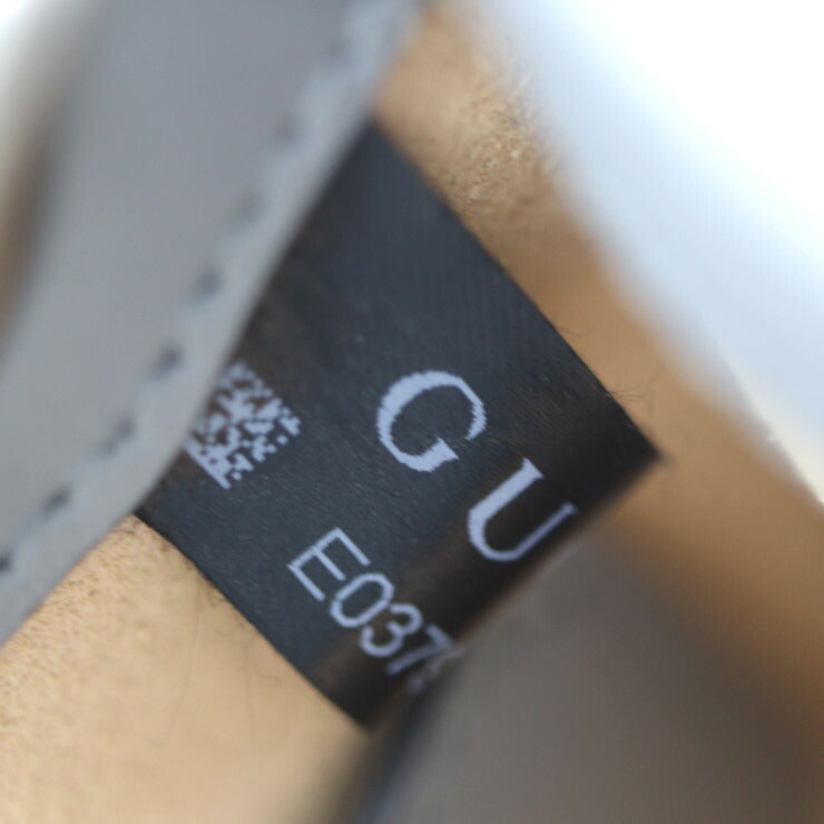 超美品 GUCCI グッチ GGマーモント ハンドバッグ 696123 レザー グレー シルバー金具 2WAY ショルダーバッグ キルティング