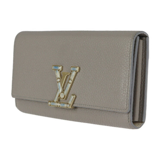 LOUIS VUITTON ルイ ヴィトン ポルトフォイユ カプシーヌ 長財布 M80928 トリヨンレザー STEEPLE GREY スティープル グレイ グレー系 ゴールド金具 日本限定 ビトン