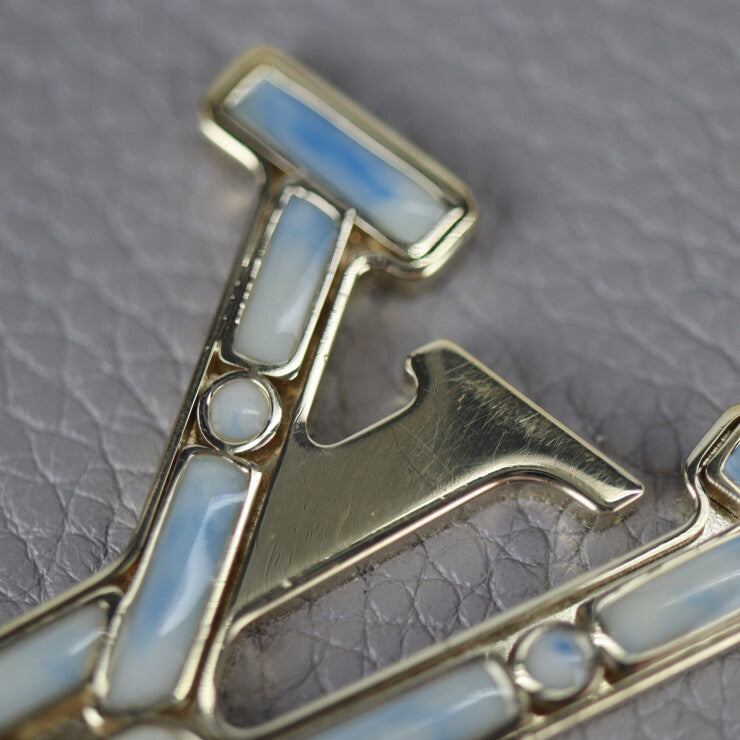 LOUIS VUITTON ルイ ヴィトン ポルトフォイユ カプシーヌ 長財布 M80928 トリヨンレザー STEEPLE GREY スティープル グレイ グレー系 ゴールド金具 日本限定 ビトン