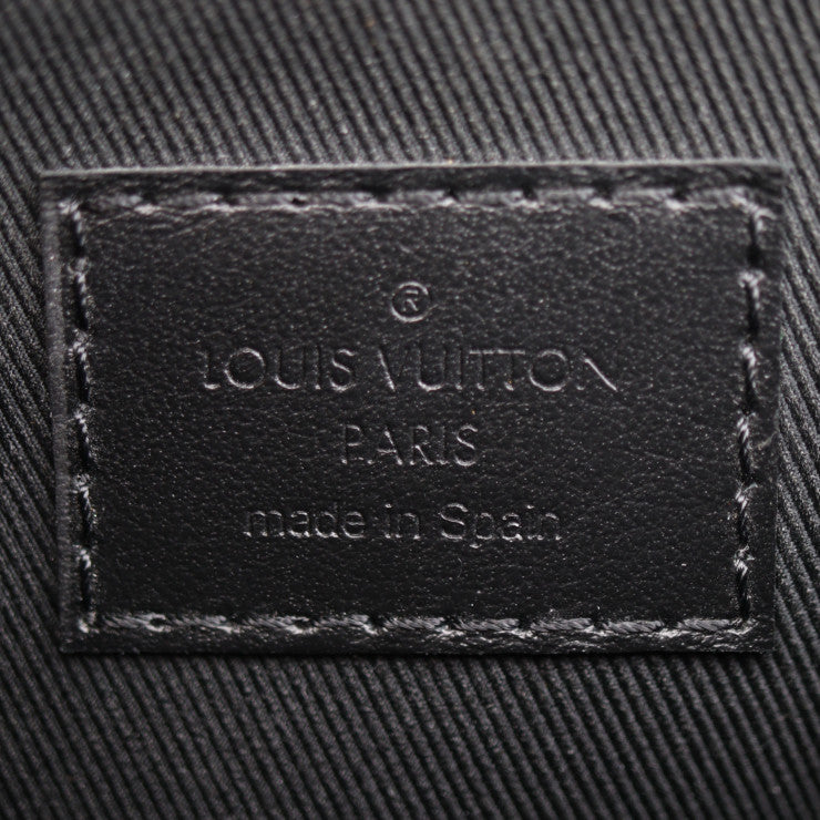 美品 LOUIS VUITTON ルイ ヴィトン Sロック スリングバック モノグラム ウエストバッグ M45864 PVC レザー ブラウン ネオンイエロー ブラック ボディバッグ ベルトバッグ ビトン