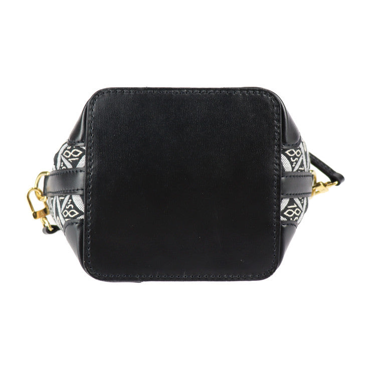 超美品 LOUIS VUITTON ルイ ヴィトン SINCE1854 ノエ パース モノグラム ジャガード ショルダーバッグ M69973 キャンバス レザー ブラック ポシェット ビトン