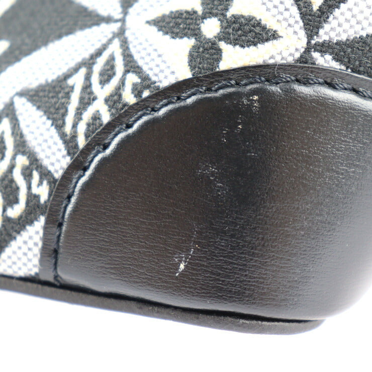 超美品 LOUIS VUITTON ルイ ヴィトン SINCE1854 ノエ パース モノグラム ジャガード ショルダーバッグ M69973 キャンバス レザー ブラック ポシェット ビトン