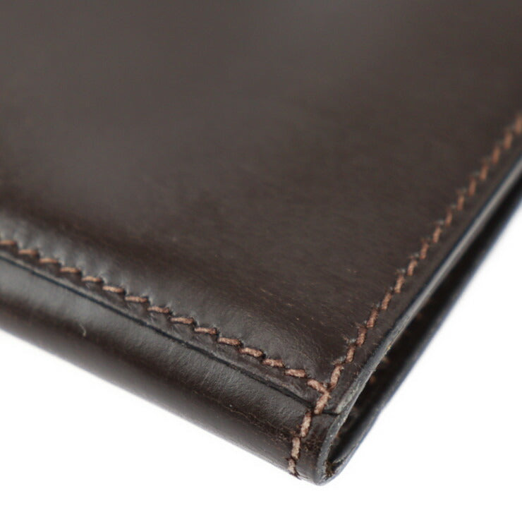 HERMES エルメス ファコ GM 35 クラッチバッグ - ボックスカーフ ダークブラウン系 セカンドバッグ 書類鞄 〇O刻印