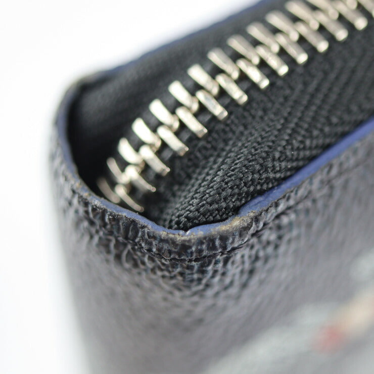LOUIS VUITTON ルイ ヴィトン ジッピーオーガナイザーNM ダミエグラフィット 長財布 N40204 PVC レザー ブラック×グレー マルチカラー シルバー金具 ラウンドファスナー ビトン プリント