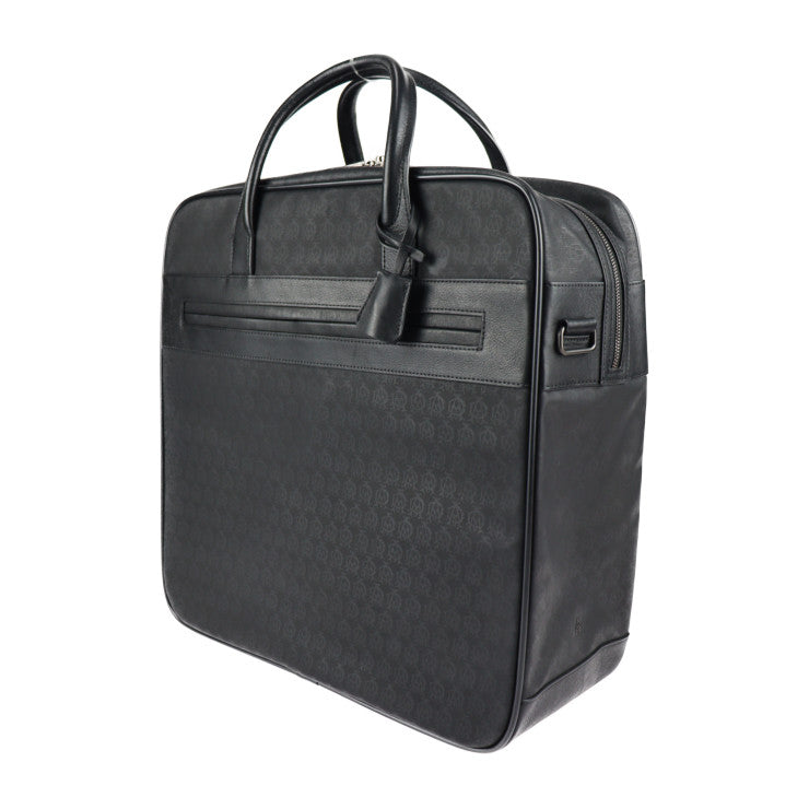 超美品 Dunhill ダンヒル 24 HOURS BAG WINDSOR ウィンザー ビジネスバッグ L3K725A PVC レザー ブラック 2WAY ショルダーバッグ