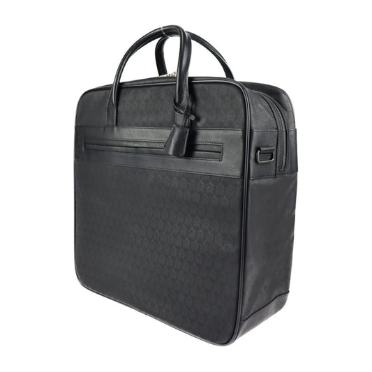 超美品 Dunhill ダンヒル 24 HOURS BAG WINDSOR ウィンザー ビジネスバッグ L3K725A PVC レザー ブラック 2WAY ショルダーバッグ