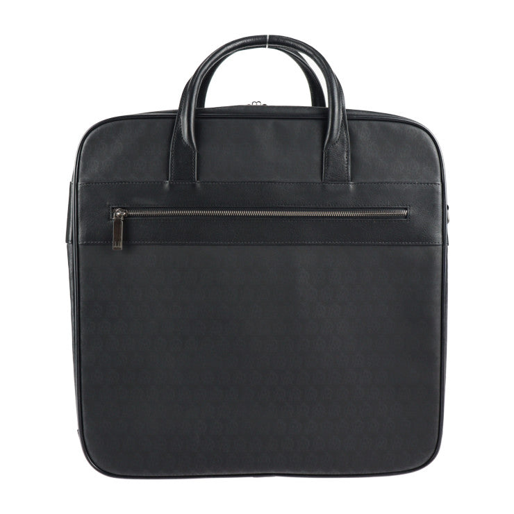 超美品 Dunhill ダンヒル 24 HOURS BAG WINDSOR ウィンザー ビジネスバッグ L3K725A PVC レザー ブラック 2WAY ショルダーバッグ
