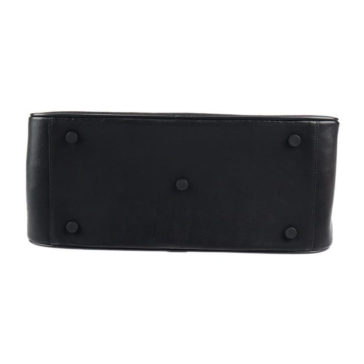 超美品 Dunhill ダンヒル 24 HOURS BAG WINDSOR ウィンザー ビジネスバッグ L3K725A PVC レザー ブラック 2WAY ショルダーバッグ