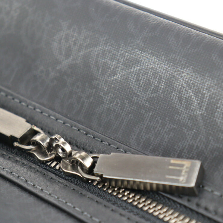 超美品 Dunhill ダンヒル 24 HOURS BAG WINDSOR ウィンザー ビジネスバッグ L3K725A PVC レザー ブラック 2WAY ショルダーバッグ