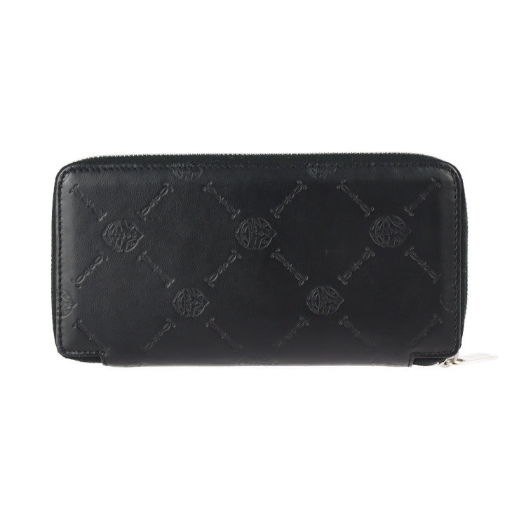 新品未使用展示品 Berluti ベルルッティ ITAUBA VERTICAL イタウバ バーティカル 二つ折り財布 - カーフスキン ブラック シルバー金具 ラウンドファスナー 長財布