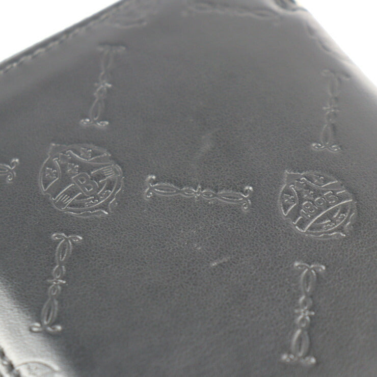 新品未使用展示品 Berluti ベルルッティ ITAUBA VERTICAL イタウバ バーティカル 二つ折り財布 - カーフスキン ブラック シルバー金具 ラウンドファスナー 長財布