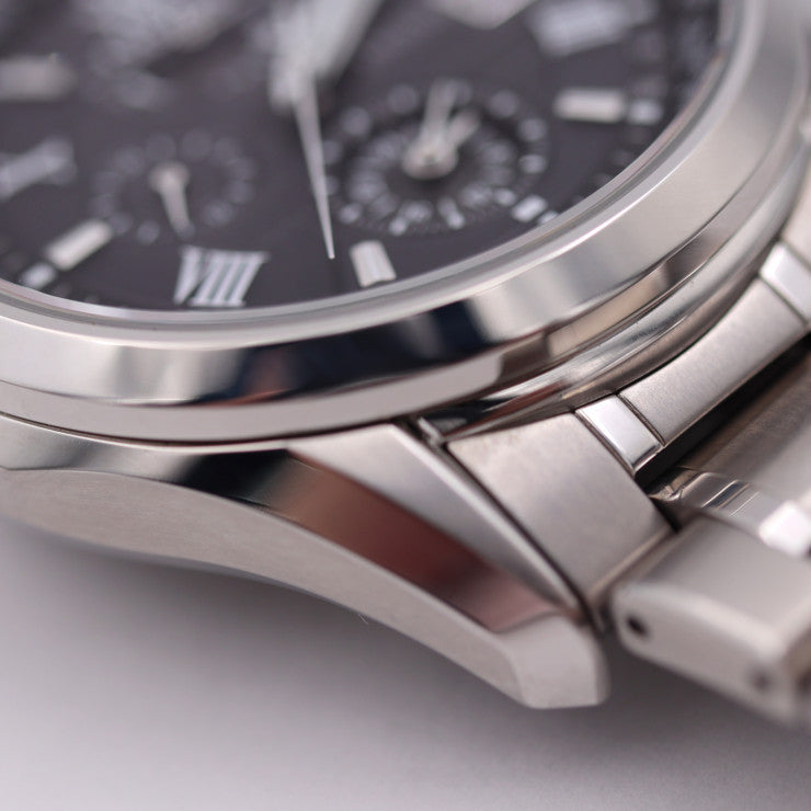 超美品 CITIZEN シチズン EXCEED エクシード 腕時計 AT9110-58E チタン シルバー 黒文字盤 エコドライブ ソーラー電波 H820-T023916