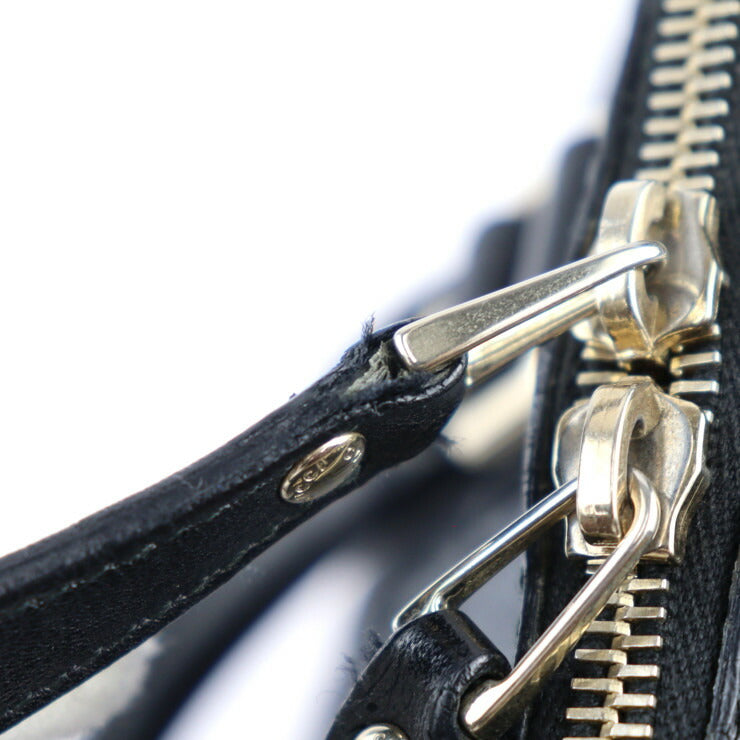 美品 GUCCI グッチ グッチシマ ビジネスバッグ 201480 レザー ブラック シルバー金具 ブリーフケース ハンドバッグ 書類鞄