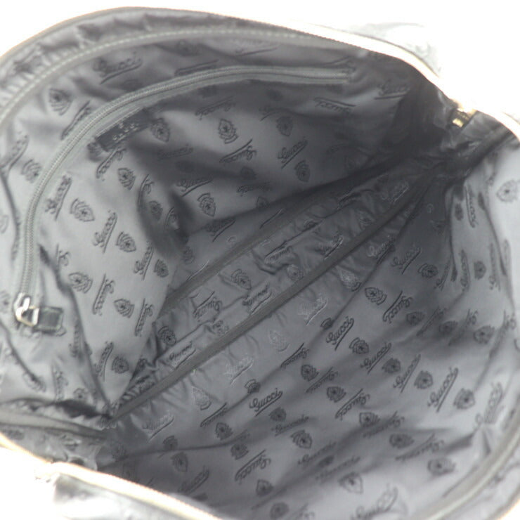 美品 GUCCI グッチ グッチシマ ビジネスバッグ 201480 レザー ブラック シルバー金具 ブリーフケース ハンドバッグ 書類鞄