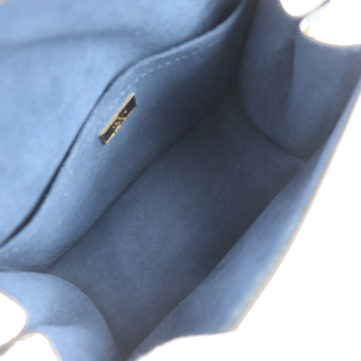 美品 LOUIS VUITTON ルイ ヴィトン スプリング ストリート PM ハンドバッグ M90505 ヴェルニ エピレザー モノグラムキャンバス スカーレット×ブルー×ブラウン ゴールド金具 2WAY ショルダーバッグ