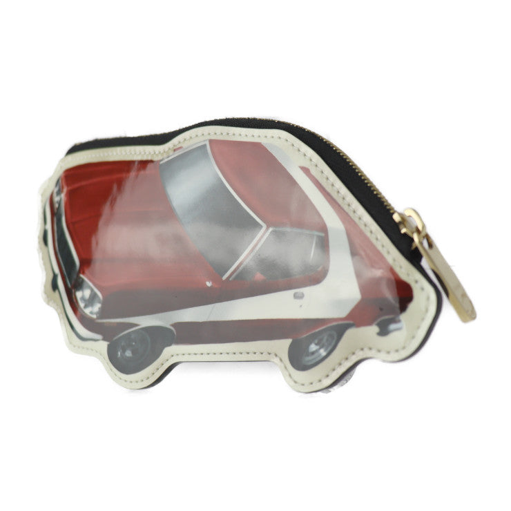 超美品 LOUIS VUITTON ルイ ヴィトン ポルトモネ ヴォワチュール コインケース M50420 パテントレザー マルチカラー ゴールド金具 小銭入れ 車 カー ビトン