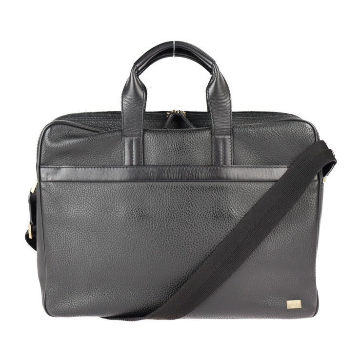 美品 Dunhill ダンヒル CONNAUGHT コンノート ビジネスバッグ レザー ブラック ゴールド金具 Wファスナー 2WAY ショルダーバッグ ブリーフケース