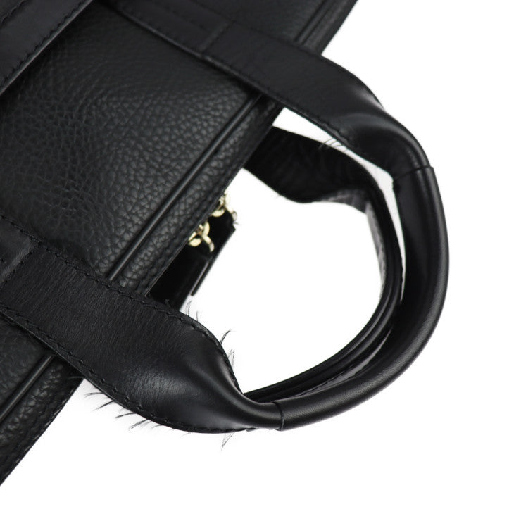 美品 Dunhill ダンヒル CONNAUGHT コンノート ビジネスバッグ レザー ブラック ゴールド金具 Wファスナー 2WAY ショルダーバッグ ブリーフケース