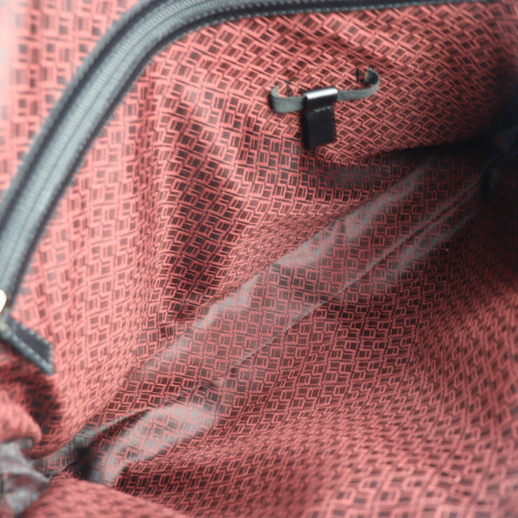 美品 Dunhill ダンヒル CONNAUGHT コンノート ビジネスバッグ レザー ブラック ゴールド金具 Wファスナー 2WAY ショルダーバッグ ブリーフケース
