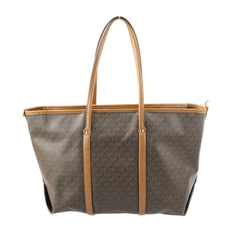 新古未使用展示品 Michael Kors マイケルコース BECK ベック トートバッグ 30T0GKNT3B PVC レザー ブラウン系 ゴールド金具 2WAY ショルダーバッグ