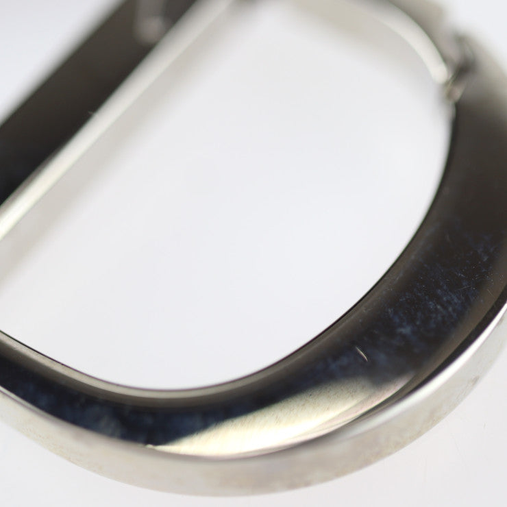 超美品 Christian Dior クリスチャンディオール SADDLE POACH サドルポーチ コインケース - レザー パープル系 シルバー金具 アクセサリーポーチ キーリング バッグチャーム 小物入れ