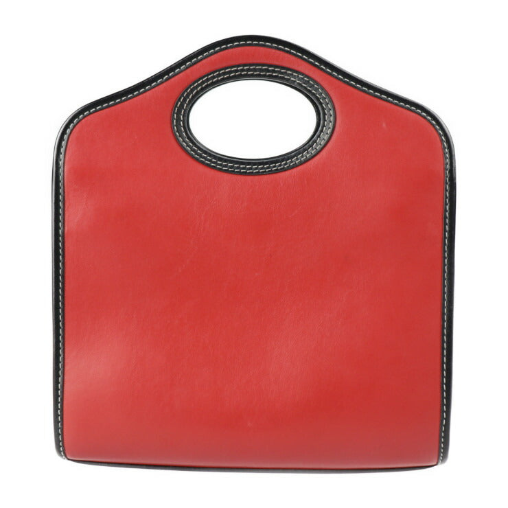 BURBERRY バーバリー ミニ ポケットバッグ ハンドバッグ レザー ナイロンキャンバス レッド ブラック マルチカラー ゴールド金具 チェック柄 2WAY ショルダーバッグ