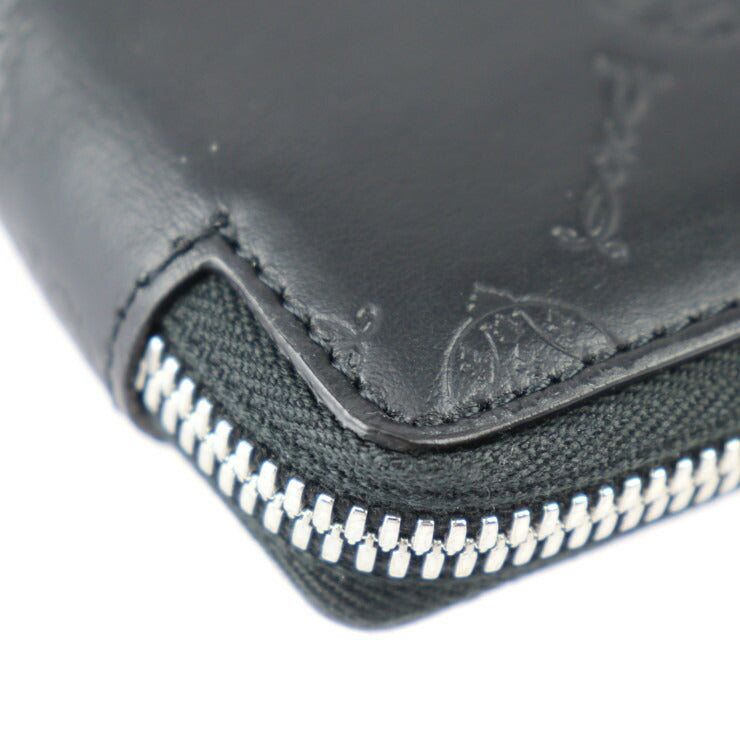 新古未使用展示品 Berluti ベルルッティ イタウバ バーティカル ロングジップウォレット 二つ折り財布 225441 カーフレザー ブラック シルバー金具 ラウンドファスナー 長財布