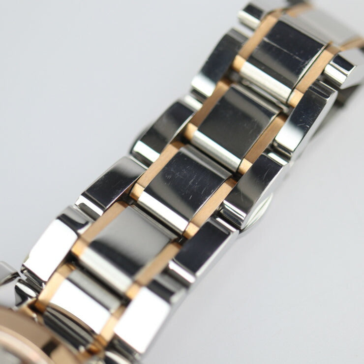 超美品 BURBERRY バーバリー THE CITY 腕時計 BU9105 ステンレススチール シルバー ローズゴールド クオーツ QZ コンビ