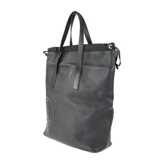 LOUIS VUITTON ルイ ヴィトン カバ ライト LVサークル トートバッグ M55000 トリヨンレザー ブラック シルバー金具 ポーチ付き ビトン