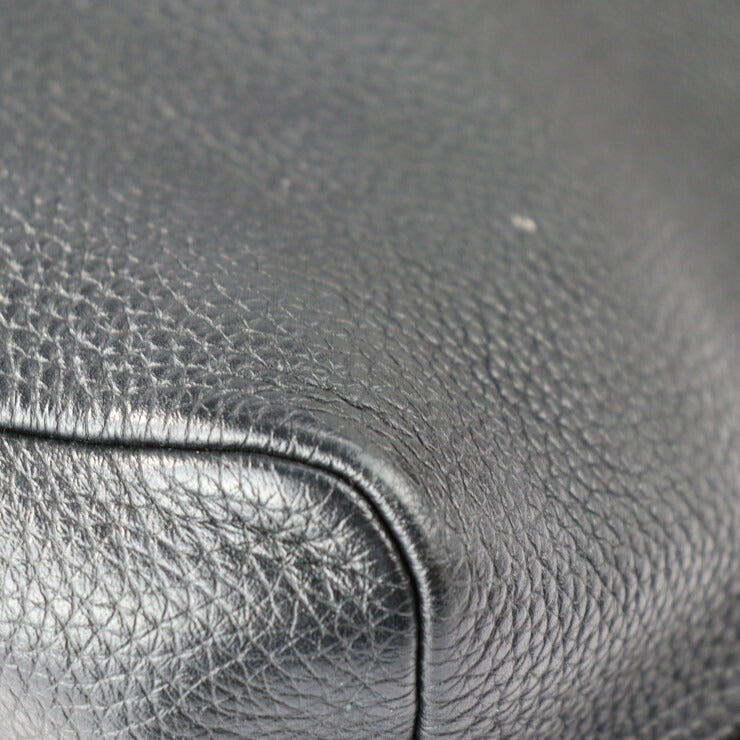 LOUIS VUITTON ルイ ヴィトン カバ ライト LVサークル トートバッグ M55000 トリヨンレザー ブラック シルバー金具 ポーチ付き ビトン