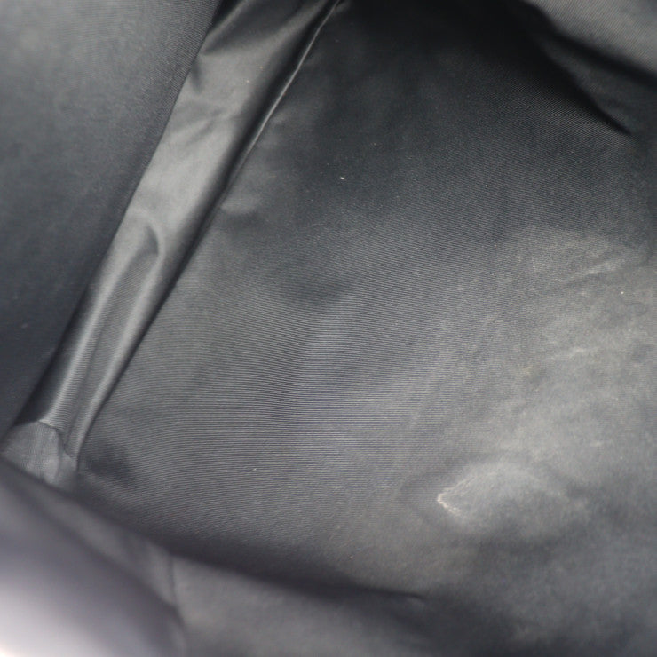 LOUIS VUITTON ルイ ヴィトン カバ ライト LVサークル トートバッグ M55000 トリヨンレザー ブラック シルバー金具 ポーチ付き ビトン