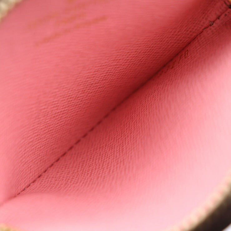 美品 LOUIS VUITTON ルイ ヴィトン ポルトモネ ロン ヴィヴィエンヌ モノグラム コインケース M69757 PVC レザー ブラウン マルチカラー ゴールド金具 小銭入れ ビトン