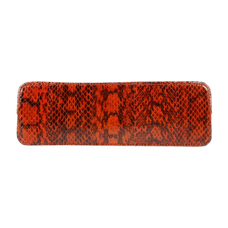 超美品 GUCCI グッチ GGマーモント ショルダーバッグ 499621 パイソン レッド系 ゴールド金具 ダブルG クロスボディ