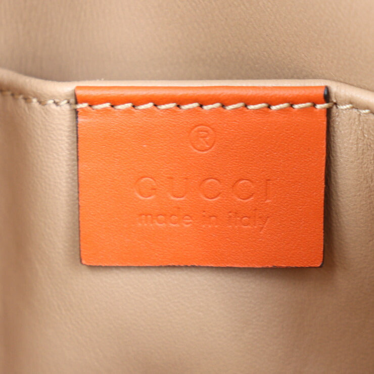 超美品 GUCCI グッチ GGマーモント ショルダーバッグ 499621 パイソン レッド系 ゴールド金具 ダブルG クロスボディ