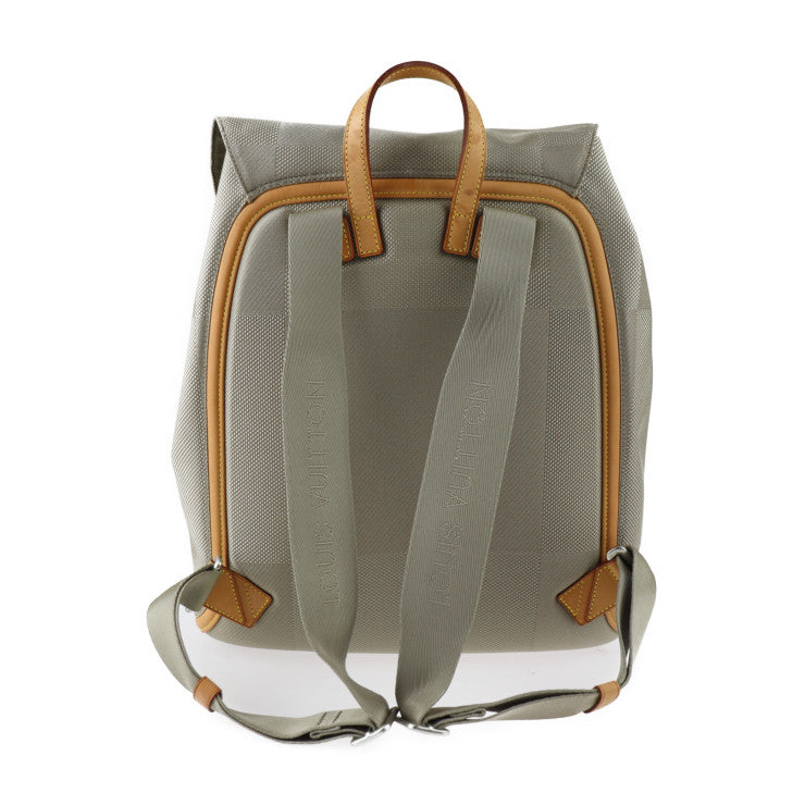 美品 LOUIS VUITTON ルイ ヴィトン ピオニエ ダミエジェアン リュック・デイパック M93056 キャンバス レザー サーブル ベージュ系 シルバー金具 バックパック ビトン