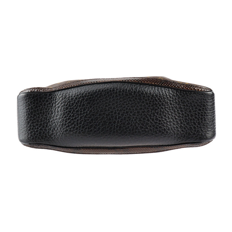 美品 LOUIS VUITTON ルイ ヴィトン ドーラ モノグラムワルツ ハンドバッグ M95089 PVC オーストリッチ×パイソン×リザード×レザー ブラウン ブラック ゴールド金具 エキゾチックレザー ビトン